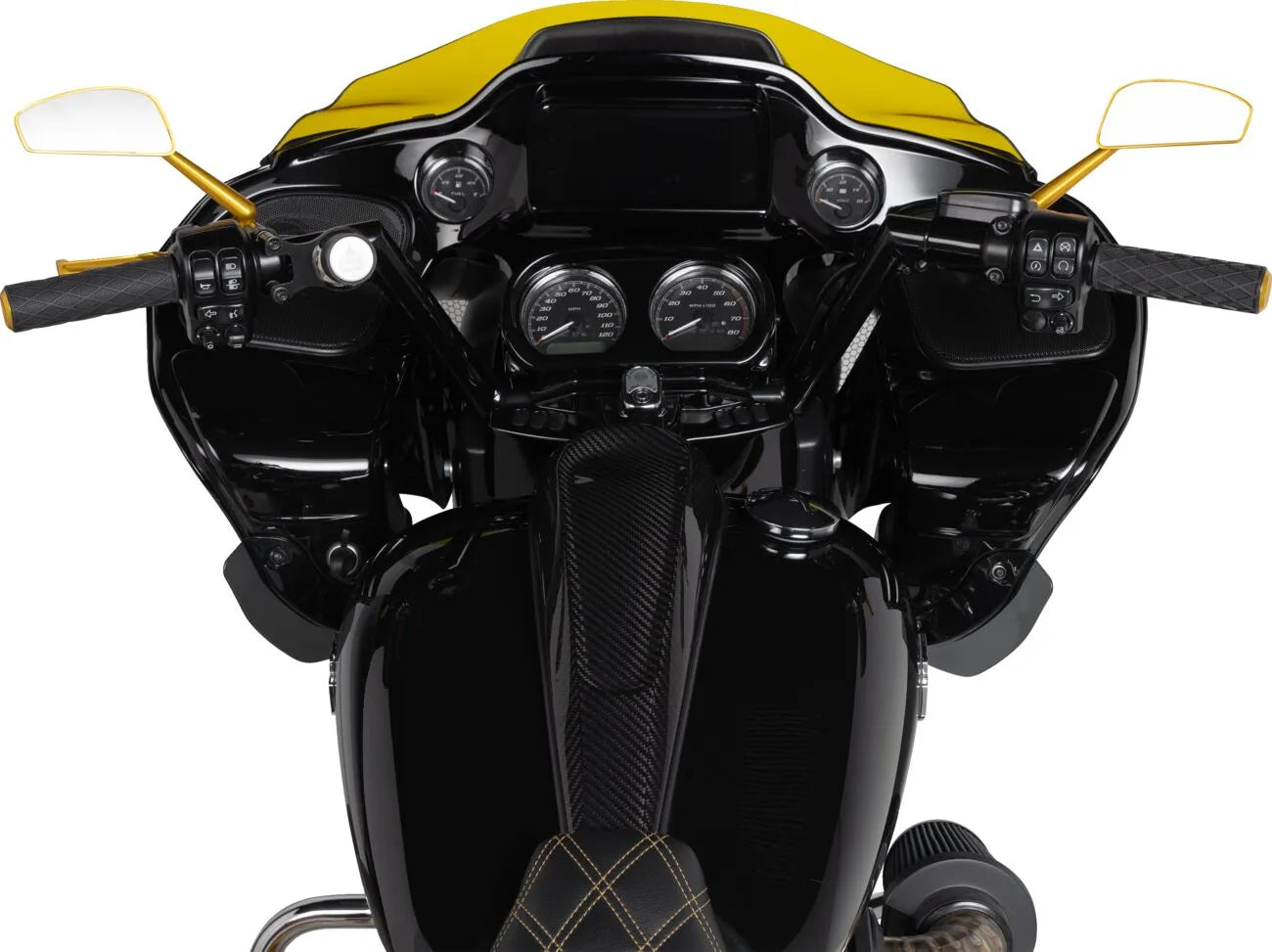 Arlen Ness Tearchop Mirror - Gold Anodized