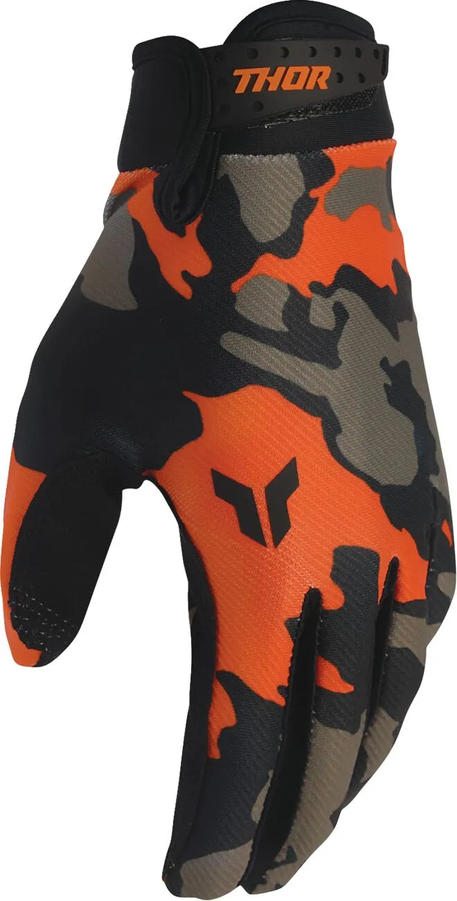 Thor Launchmode Hunter Gloves - Black/Brown/Orange