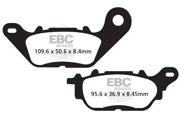 Ebc Sfac Carbon Scooter Bremsbeläge Für Verbesserte Haltbarkeit