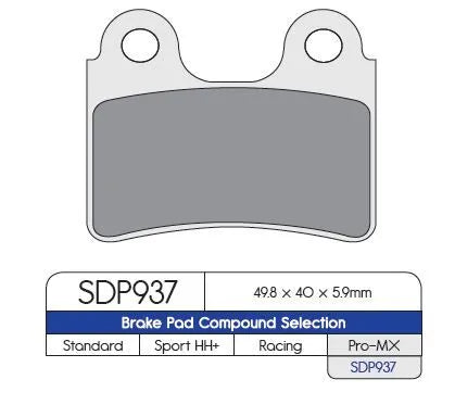 Dp Brakes Sdp Pro Mx Hochleistungs-Bremsbeläge - Vorne