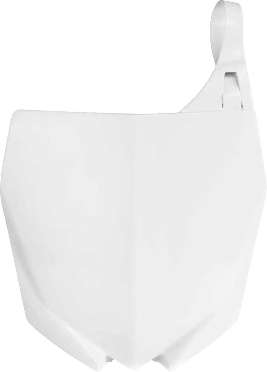 Polisport Front Number Plate - White