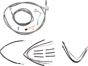 BURLY BRAND Stainless Braided Cable Kit for Ape Hanger Handlebars
