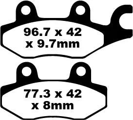 Ebc R Series Heavy Duty Sintered Bremsbeläge - Hinten