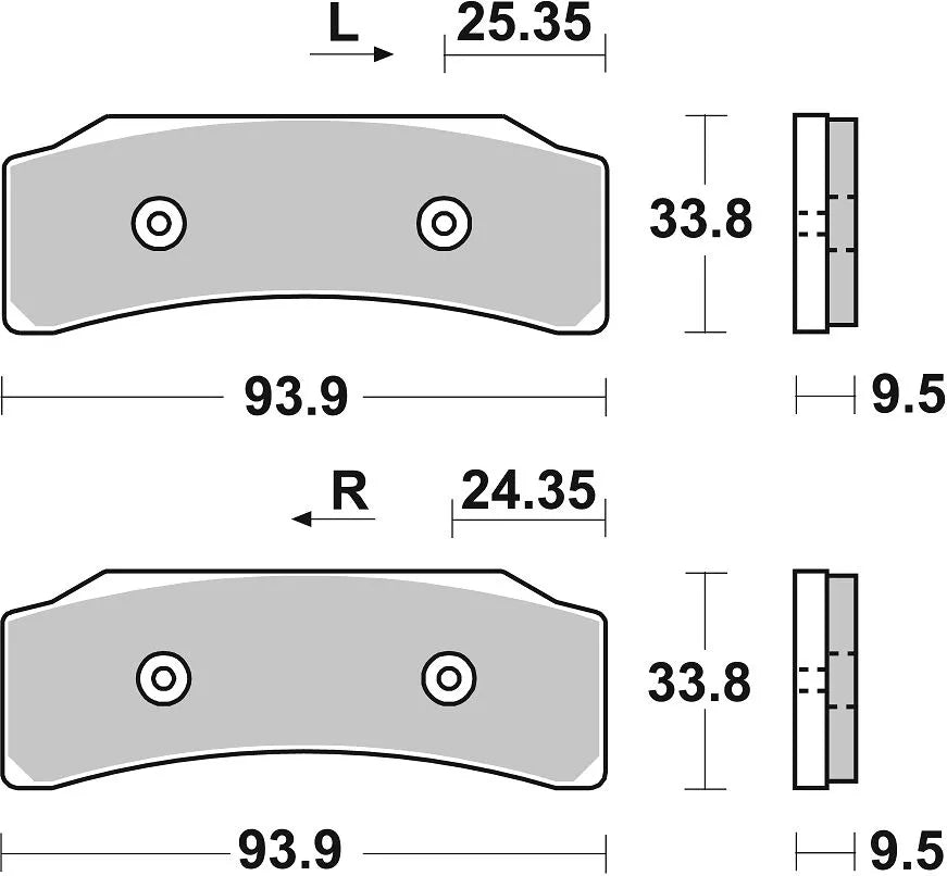 SBS DS Racing Sintered Bremsbeläge Satz