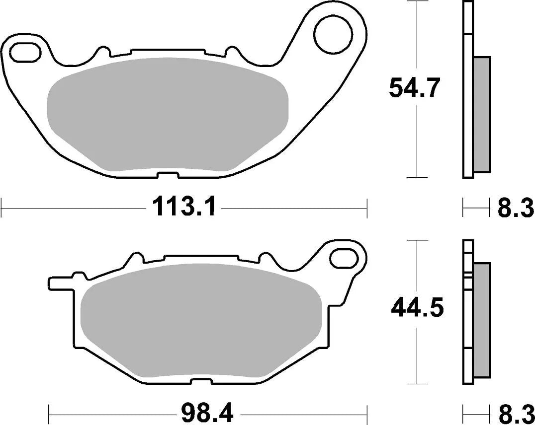 Sbs Dc Racing Dual Carbon Brake Pads For Race Rotors - Front