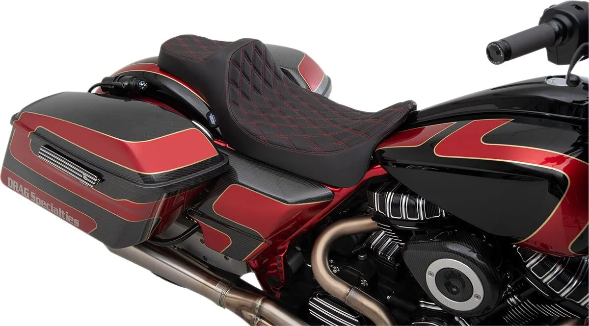 Drag Specialties Extended Reach Seat - For Harley Davidson