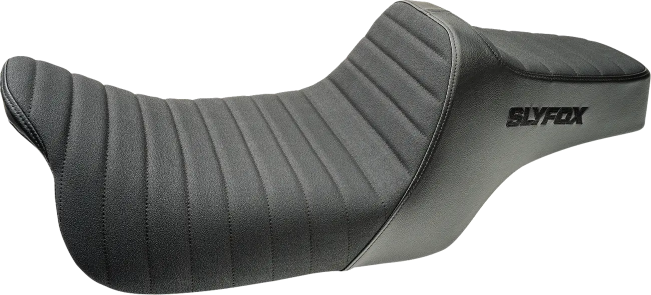Slyfox High Noon Seat - Enhanced Comfort - For Harley Davidson