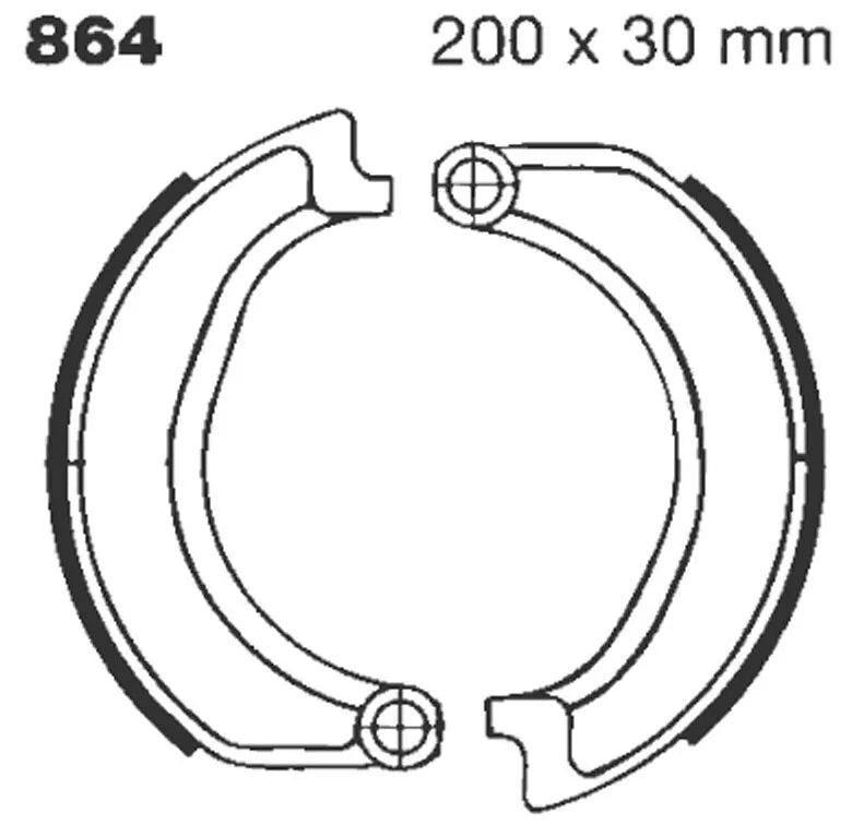 Ebc Standard Bremsbacken - Organische Basis - Vorne
