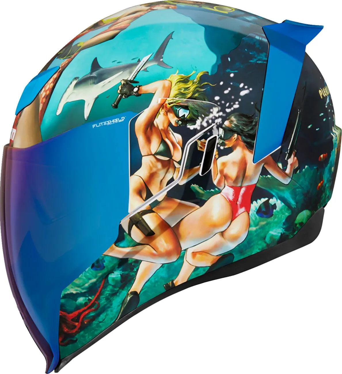 Icon Airflite Pleasuredome 4 Helmet Full Face Blue
