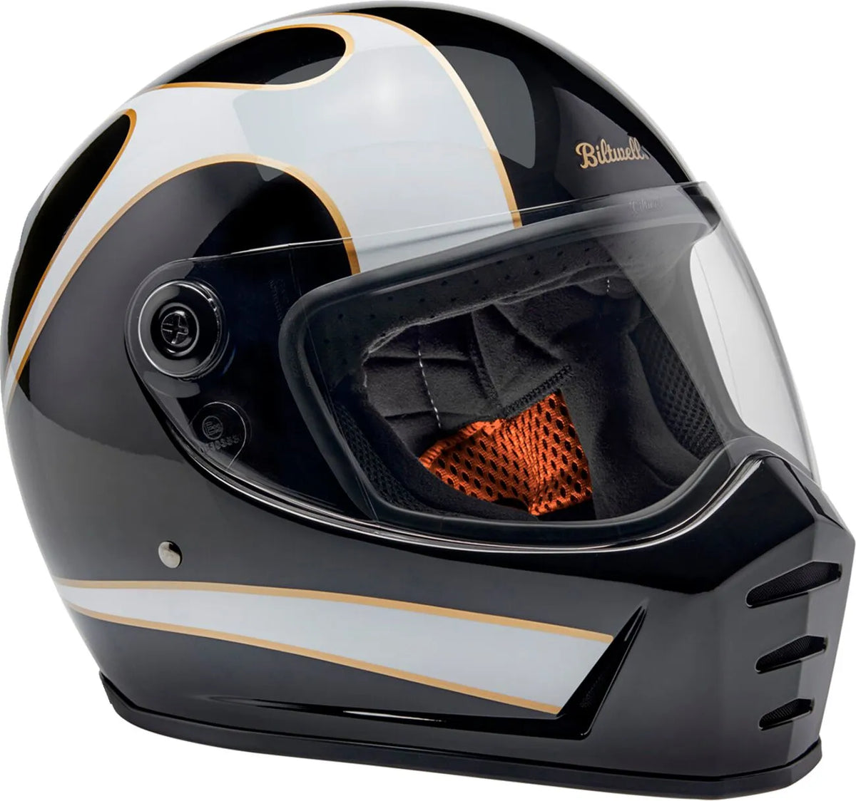 Biltwell Lane Splitter Helmet Gloss / Flames