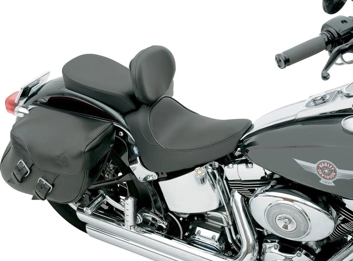 Drag Specialties Solo Seat - Backrest Compatible - For Harley Davidson