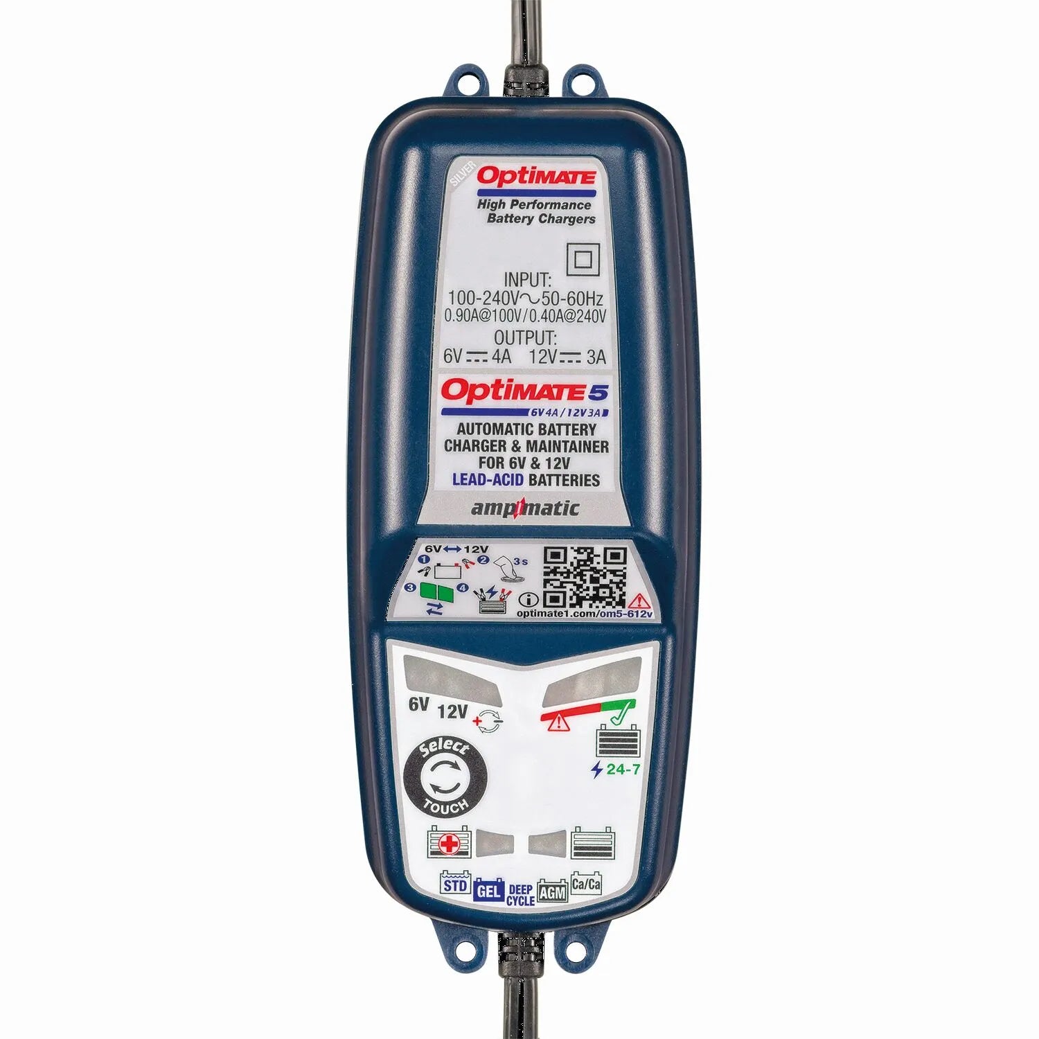 Tecmate Optimate 5: 6v/12v Battery Charger