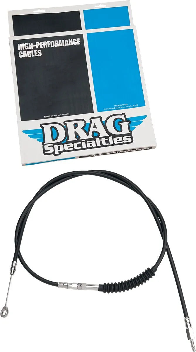 Drag Specialties Hocheffizientes Kupplungsseil aus schwarzem Vinyl