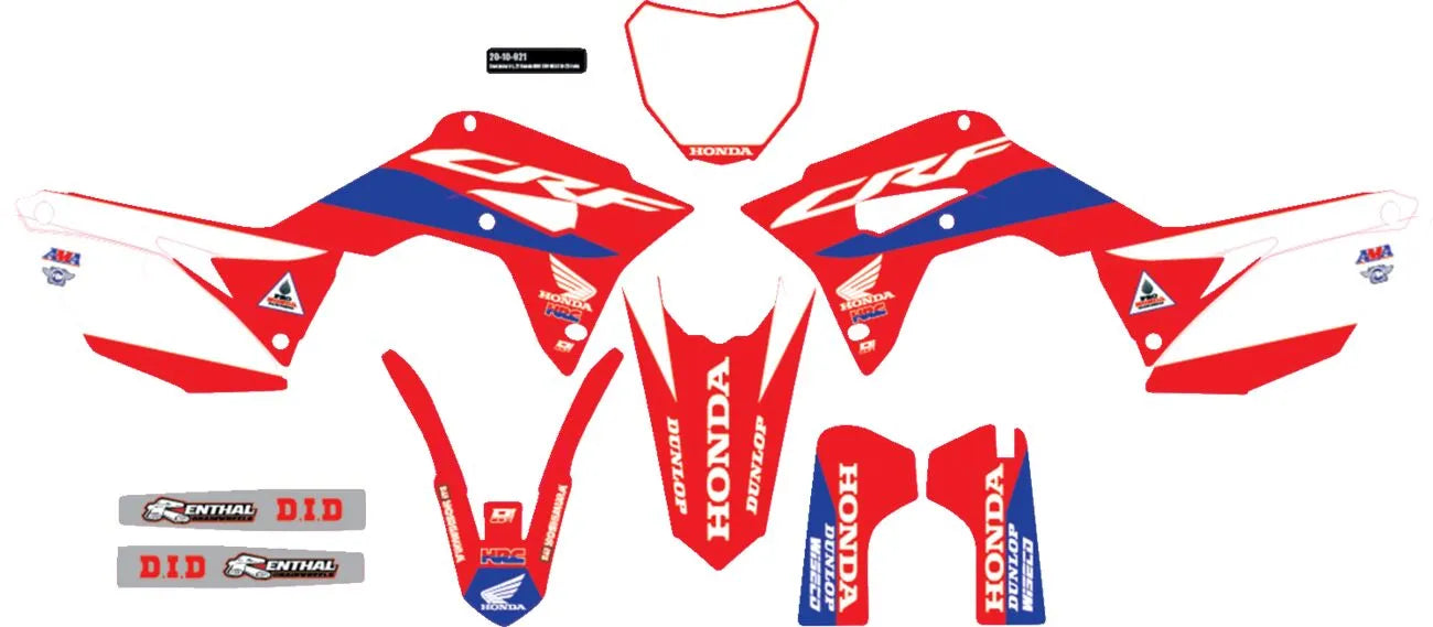 D'cor Visuals Complete Graphics Kit For Honda Hrc