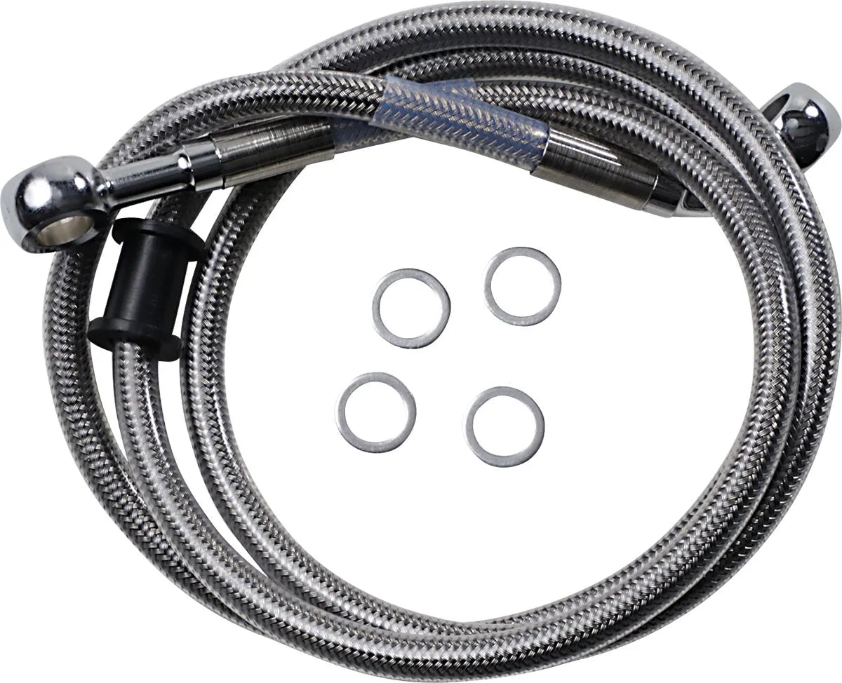 Drag Specialties Edelstahl-Bremsleitungskit 45,25"