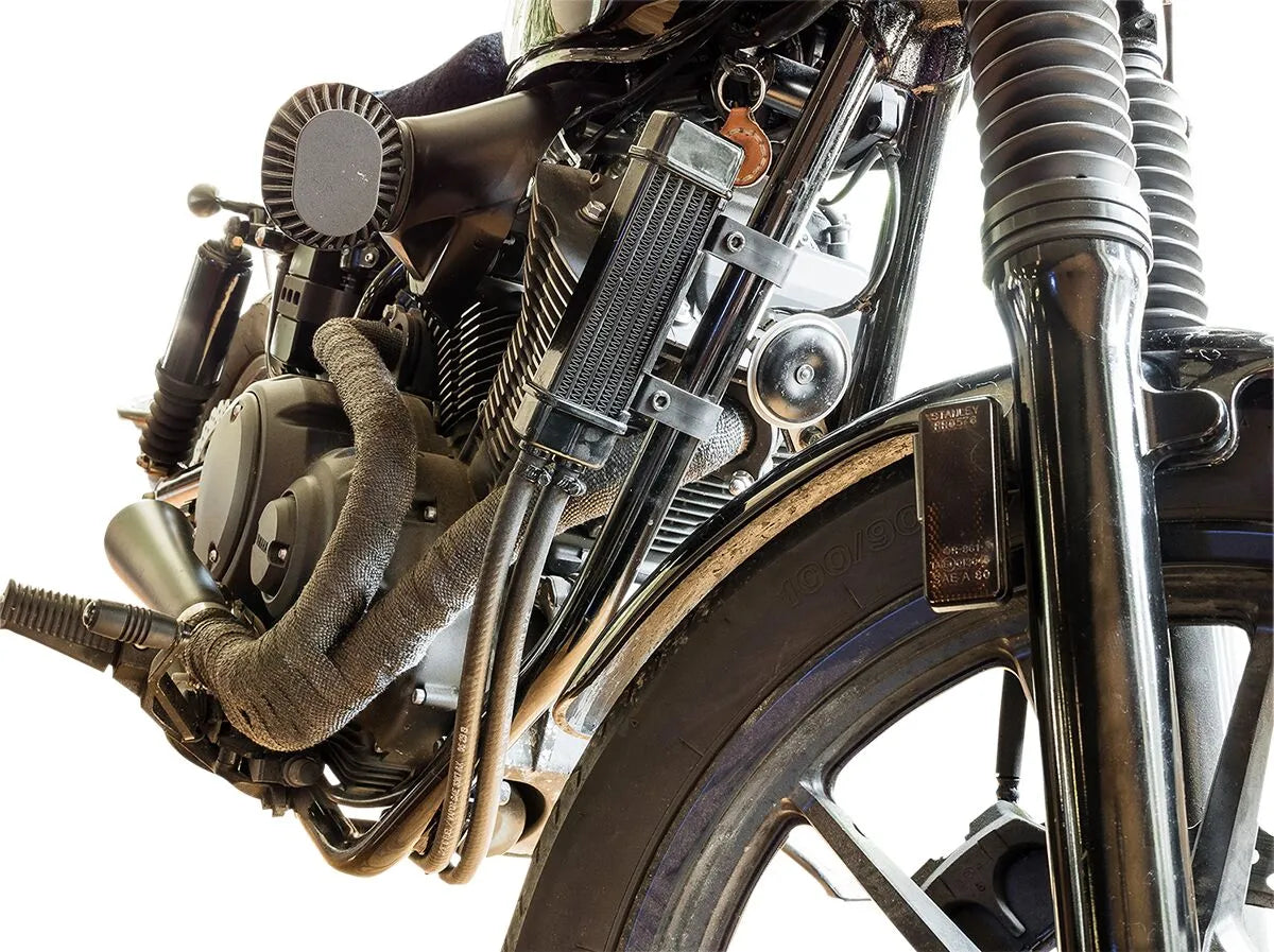 Jagg Oil Coolers Vertical Frame-mount Oil Cooler Kit