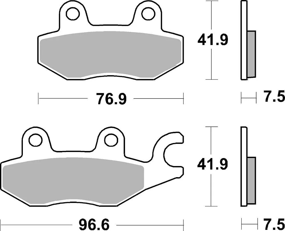 Sbs Ds Racing Dual Sintered Bremsbeläge - Maximale Bremskraft - Vorne