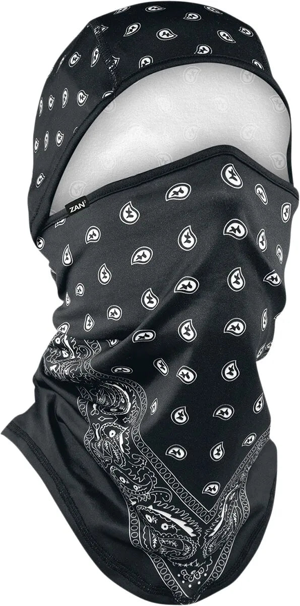 Zan Headgear SportFlex Convertible Balaclava Black Paisley