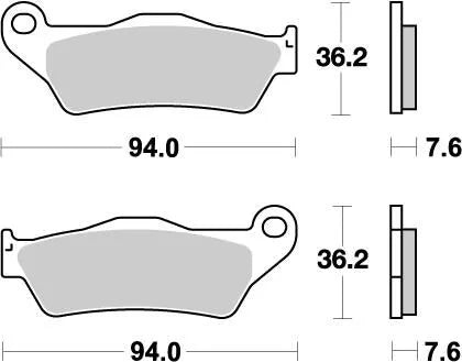 Moto-master Nitro Brake Pads Sintered Metal - Front & Rear