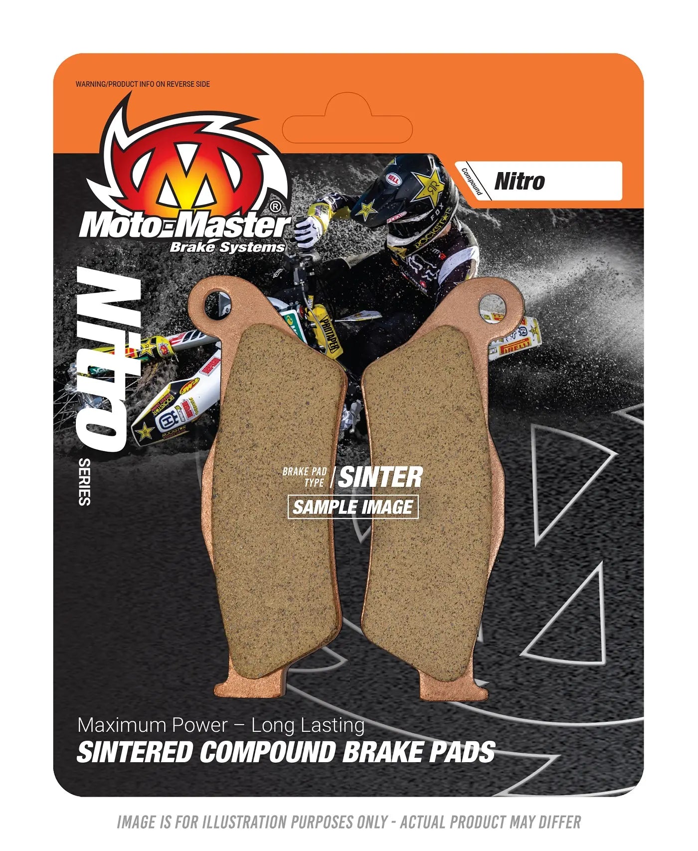 Moto-master Nitro Brake Pads Sintered Metal - Front