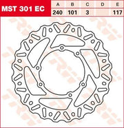Trw Ec Cross Design Bremsscheibe - Vorne