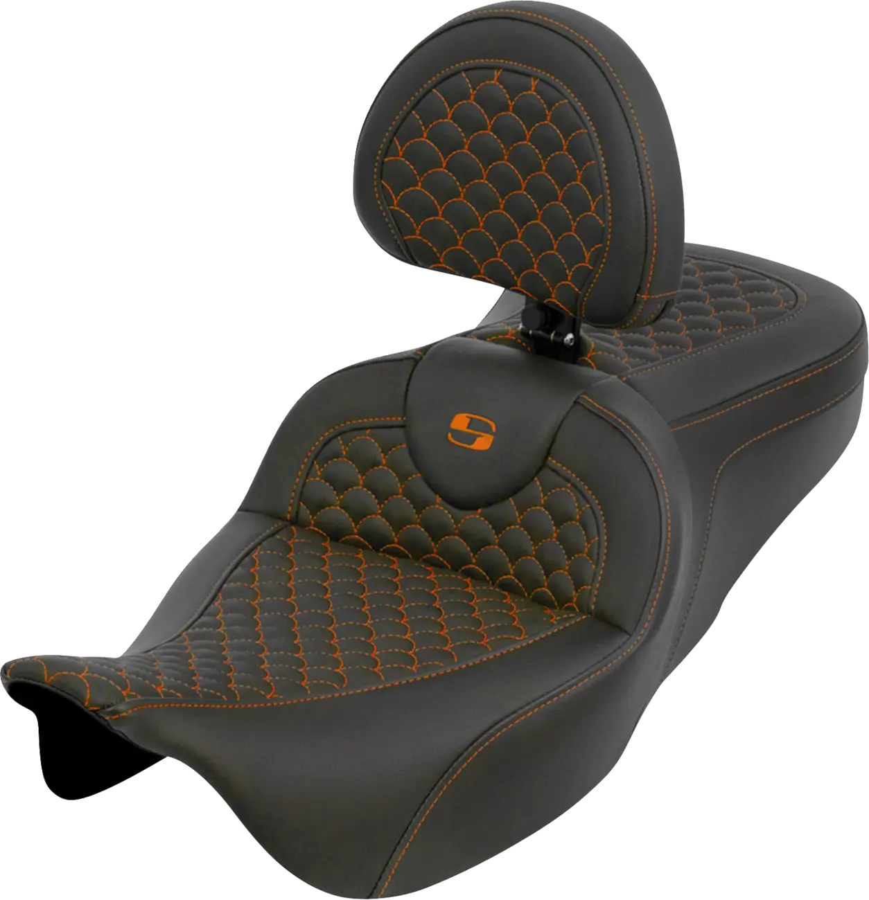 Saddlemen RoadSofa Dragon Scale Seat with Driver Backrest