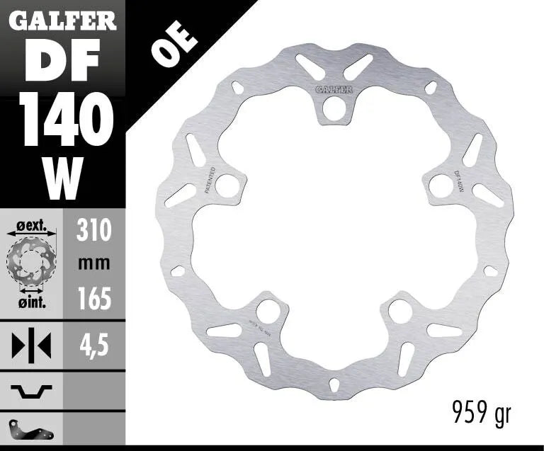 Galfer Wave Bremsscheibe für Motorrad - 310mm