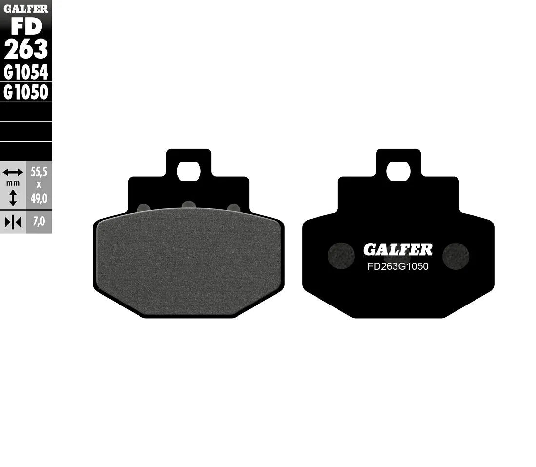 Galfer Semi-Metallic Bremsbeläge für OEM-Ersatz - Hinten