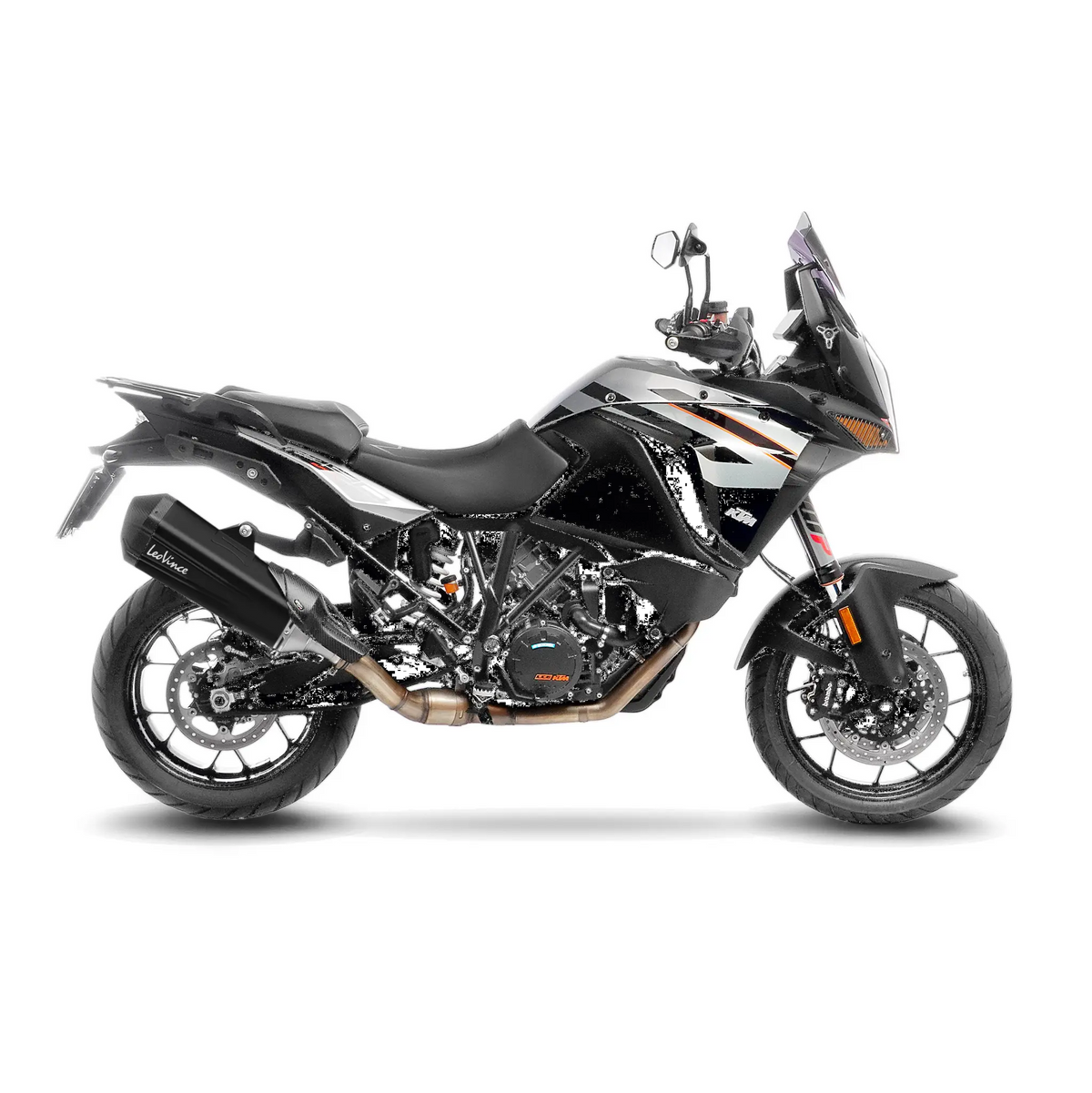 Leovince LV-12R Black Edition Slip-On Muffler for KTM ADV Super