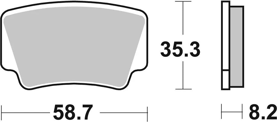 Sbs Si Offroad Sinter Bremsbeläge - Hohe Leistung - Hinten