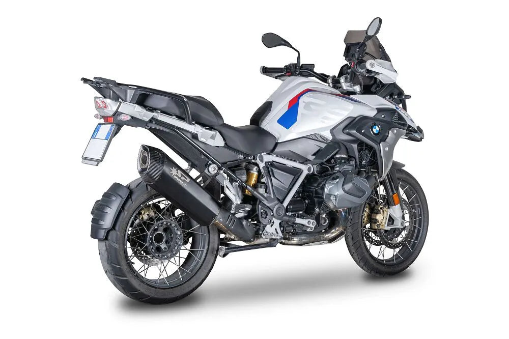 Spark Fighter Evo Slip-on Schalldämpfer mit Carbon Endkappe - ECE Straßenzulassung