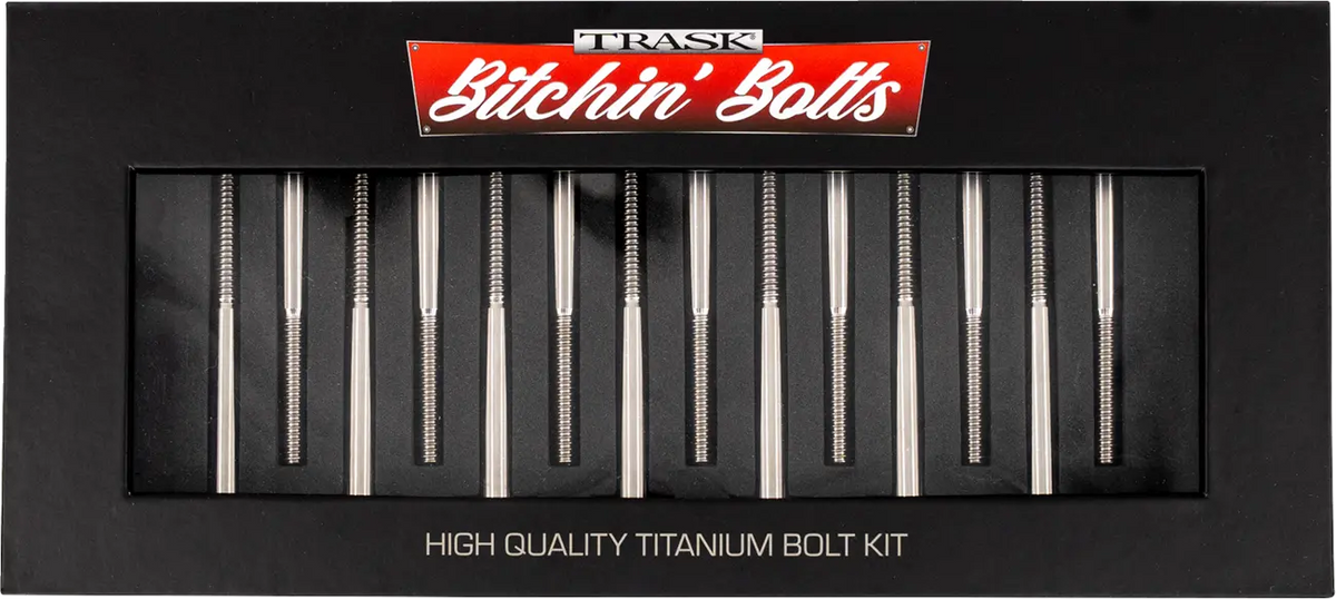Trask Titanium 12-Point M8 Crankcase Bolts for Harley Davidson M8