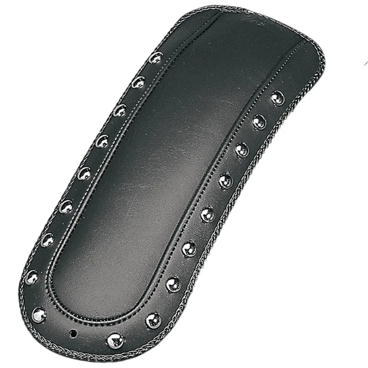 Mustang Fender Bib Chrome-Studded Smooth Black for Harley