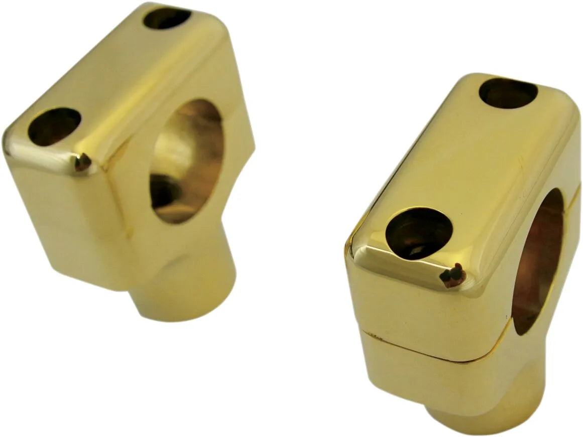 La Choppers Brass Handlebar Risers - 1.5" Rise