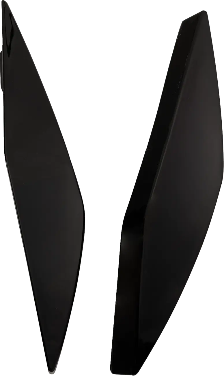 Icon Ultraflite Helmet Side Covers Gloss Black