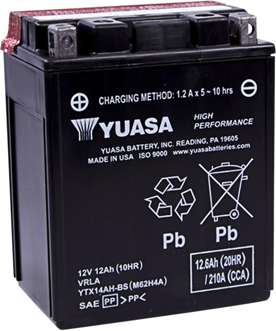 Yuasa YTX14AH-BS High Performance AGM Maintenance-Free Battery