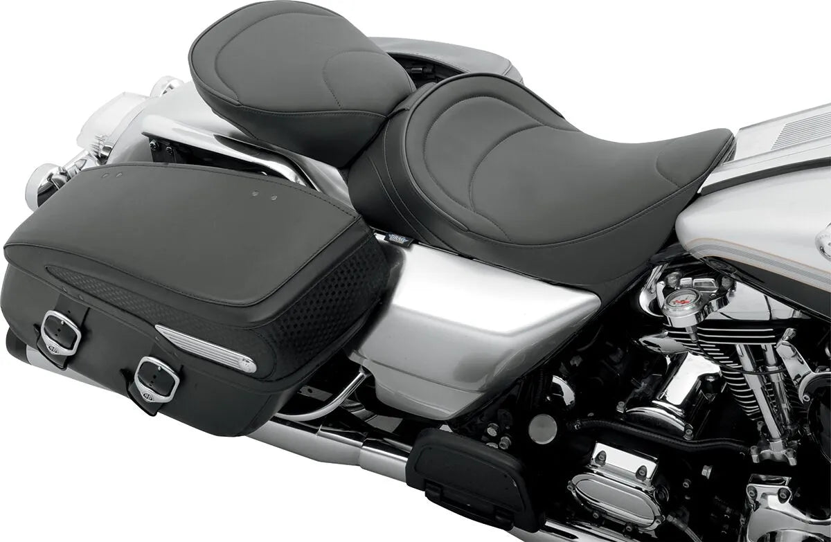 Drag Specialties Backrest Compatible Solo Seat - For Harley Davidson