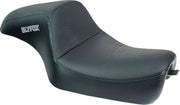 Slyfox Drifter Seat - Black Vinyl Motorcycle Seat - For Harley Davidson