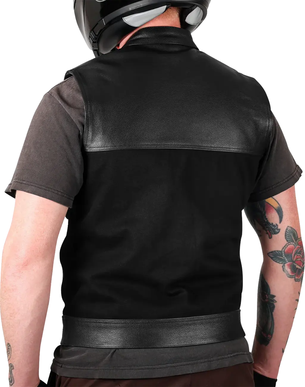 Thrashin Supply Co - Kanan Leather Denim Riding Vest