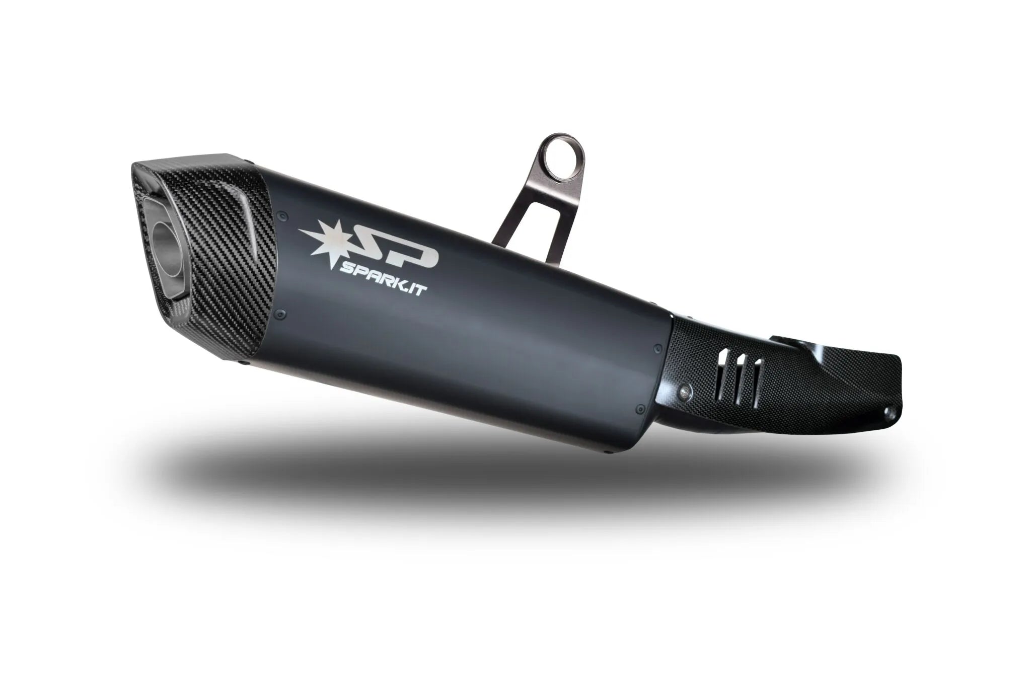 Spark Fighter Evo Slip-on Schalldämpfer mit Carbon Endkappe - ECE Straßenzulassung