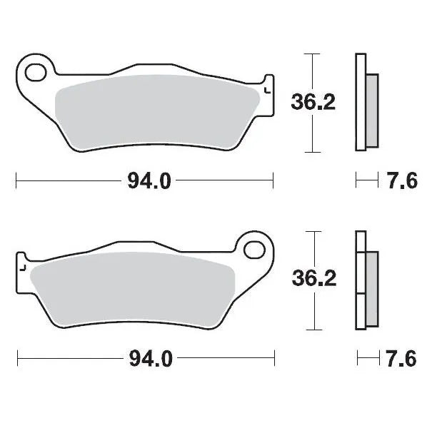 Moto-master Racing Gp Sinterpro Offroad Brake Pads - Front & Rear