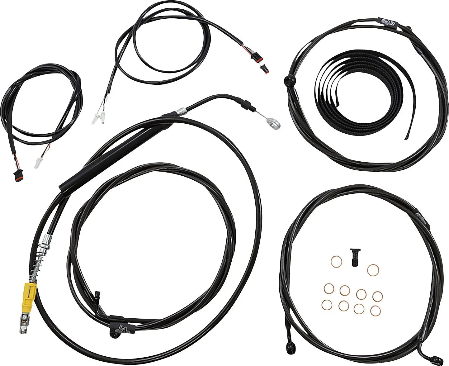 La Choppers Complete Plug-and-Play Cable Kit for 12"-14"
