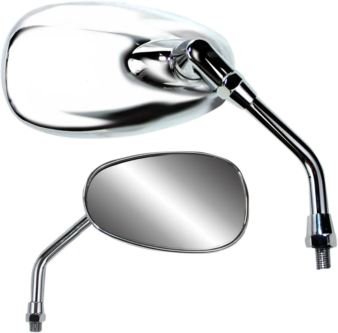 Parts Unlimited Classic Chrome Motorcycle Mirror