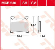 Trw Sh Series Sinter Bremsbeläge Hinten - Vorne & Hinten