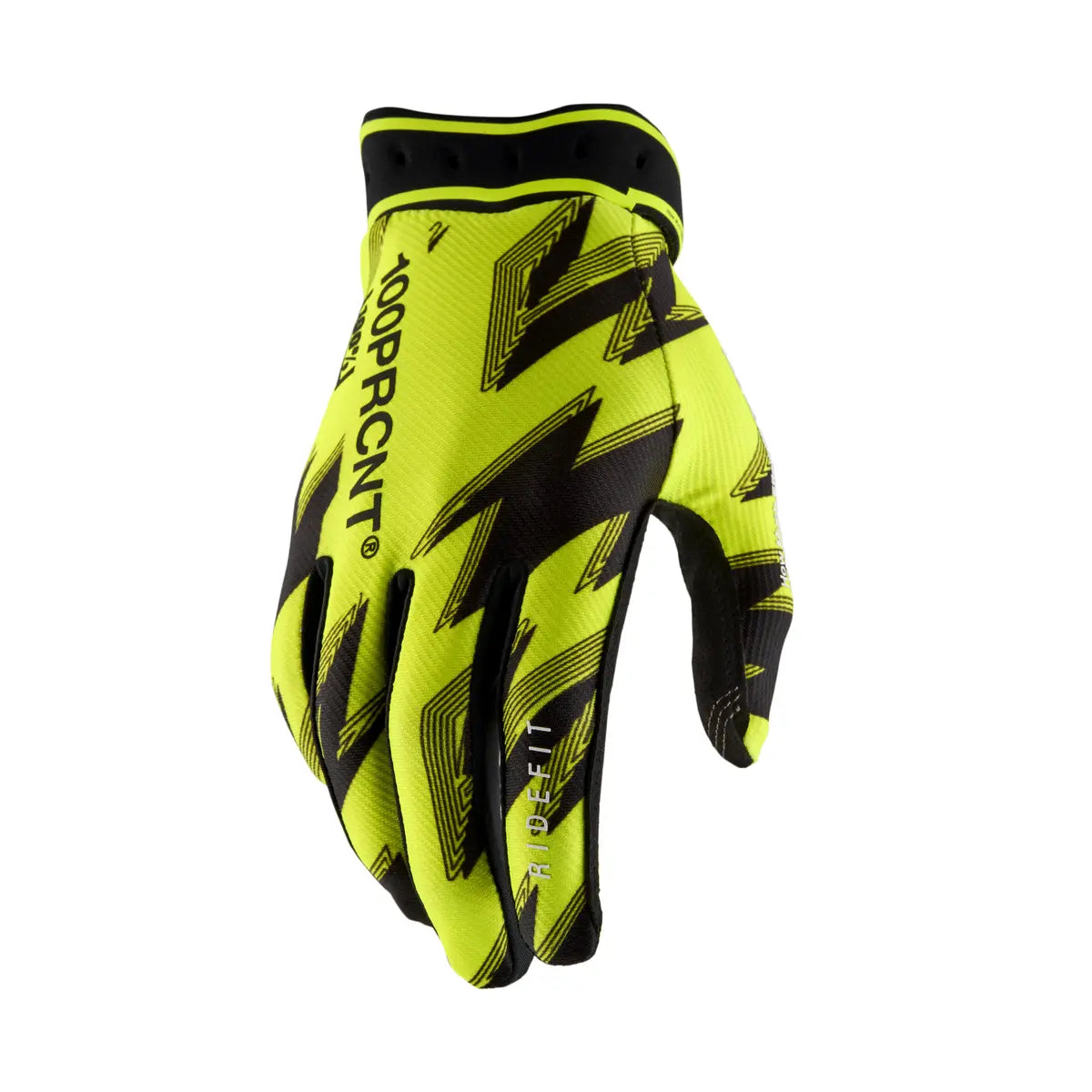 100% Ridefit Glove - Black/Yellow