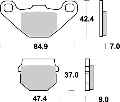 Moto-master Nitro Brake Pads For Mx/enduro - Front & Rear