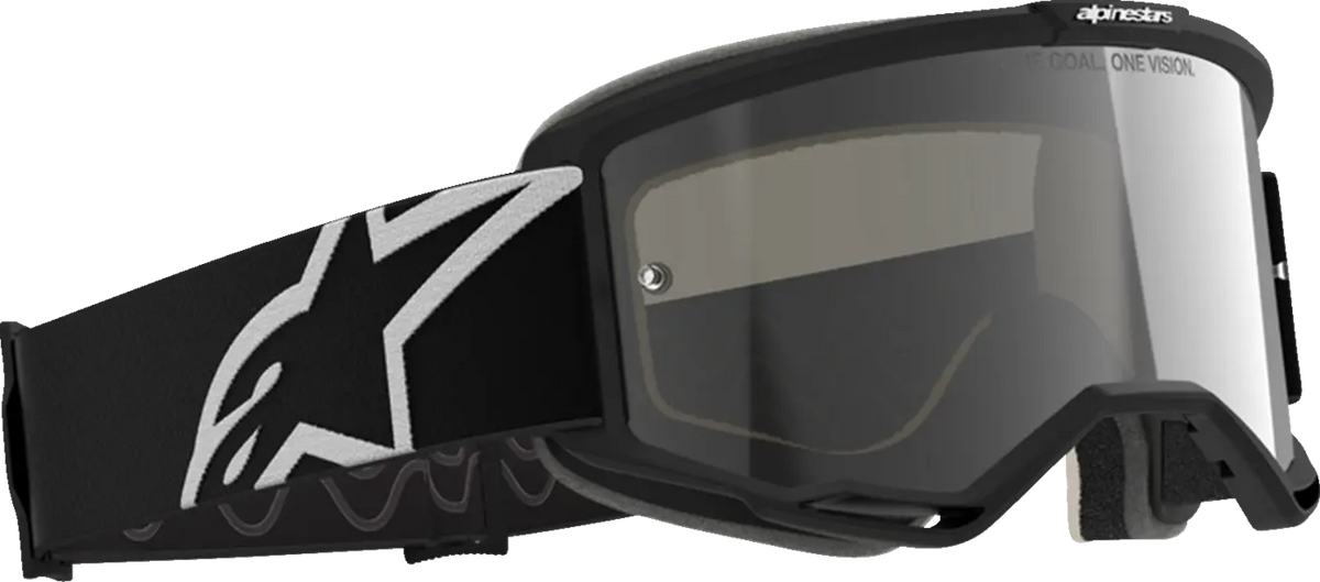 Alpinestars Vision 5 Corp 2 Goggle Black White Mirror-Silver