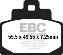 Ebc Sfa-hh Series Sintermetall-Bremsbeläge Für Roller - Vorne
