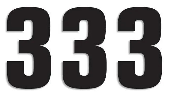 Blackbird Racing Number Plate Graphic - Two Series Numbers