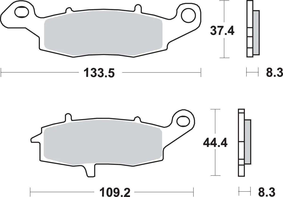 Sbs Hs Street Excel Sinter-Bremsbeläge Vorne - Vorne & Hinten